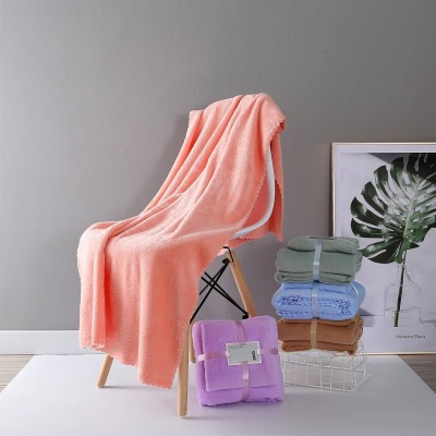 Wholesale High Quality Coral Fleece Towel And Bath Towel Set