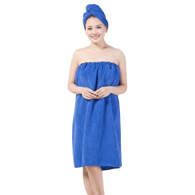 wholesale luxury absorb quick dry microfiber bath shower spa terry towel wrap dress set